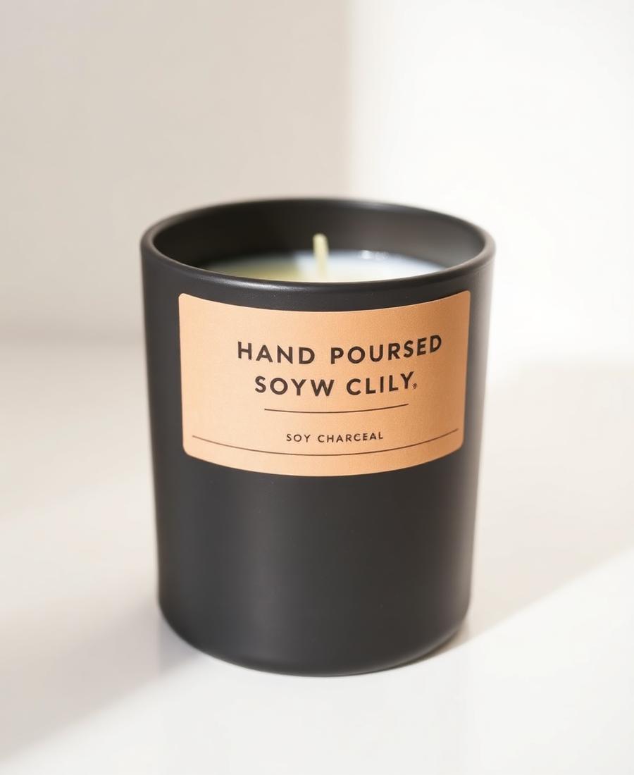 Charcoal Soy Candle