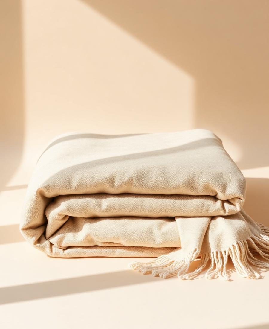 Oat Linen Throw