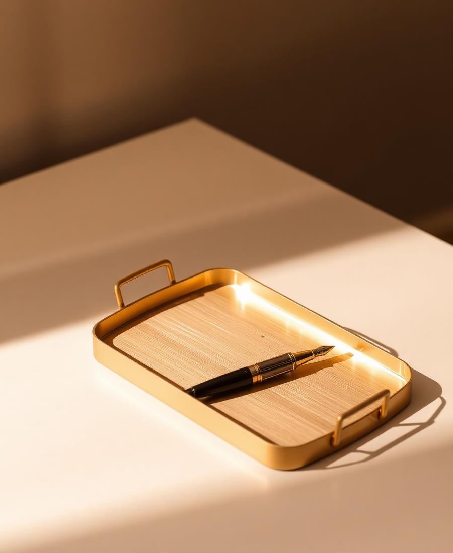 Solid Brass Desk Tray